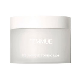 FEMMUE Rose Infused Toning Pad, Exfoliating Care, Toner, Toner, 6.1 fl oz (180 ml), Pack of 60