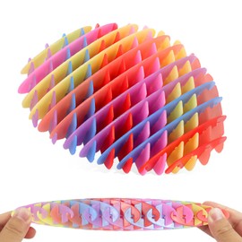 Fidget Worm Toy, Worm Big Fidget Toys Adults and Kids, Funny Stretchy Sensory Stress Toys, Fidget Sensory Squeeze Toys, Relieves Stress and Anxiety Finger Toys for Kids with Autism ADHD (rainbow)