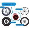 XDG 4Pcs Car Tire Covers Rustproof Metal Chrome Valve Stem