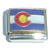 Colorado State Flag Italian Charm