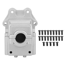 RC Transmission Cover Shell Upper and Lower Cover Upgade Parts Suitable for WLtoys 144001 Remote Controlled Vehicle Model Accessories (Silver)