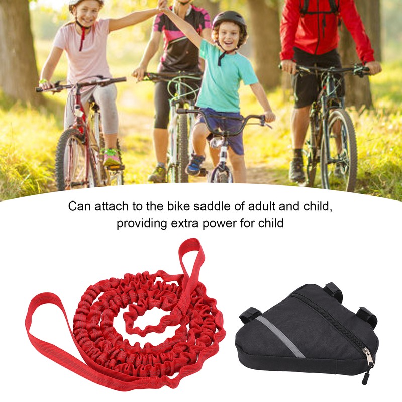 Bike Tow Bungee Attachment Rope Bicycle Pull Behind Strap Traction