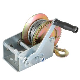 waltyotur Winch Hand Crank Winch 3500 Lbs Fits Boat Trailer or ATV with Cable