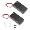 LampVPath (Pack of 2 9v Battery Holder, 9 Volt Battery