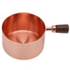 Sauce Pan Wooden Handle Rose Gold Stainless Steel Sauce Pot