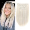 NTYNTY Hair Extensions, 14" Short Clip in Hair Extensions 4PCS