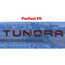 CALI TO Black Red 3D Raised Tailgate Inserts Letters Emblem for TUNDRA 2014-2020 Badge
