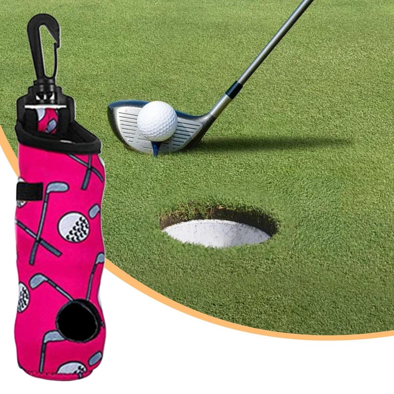 Golf Tee Holder, Golf Ball Storage with Keychains, Multi-Functional Lightweight