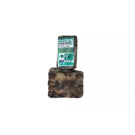 HalalEveryDay African Black Soap with Moringa | Handmade in Ghana | Approximately 16 oz Bar