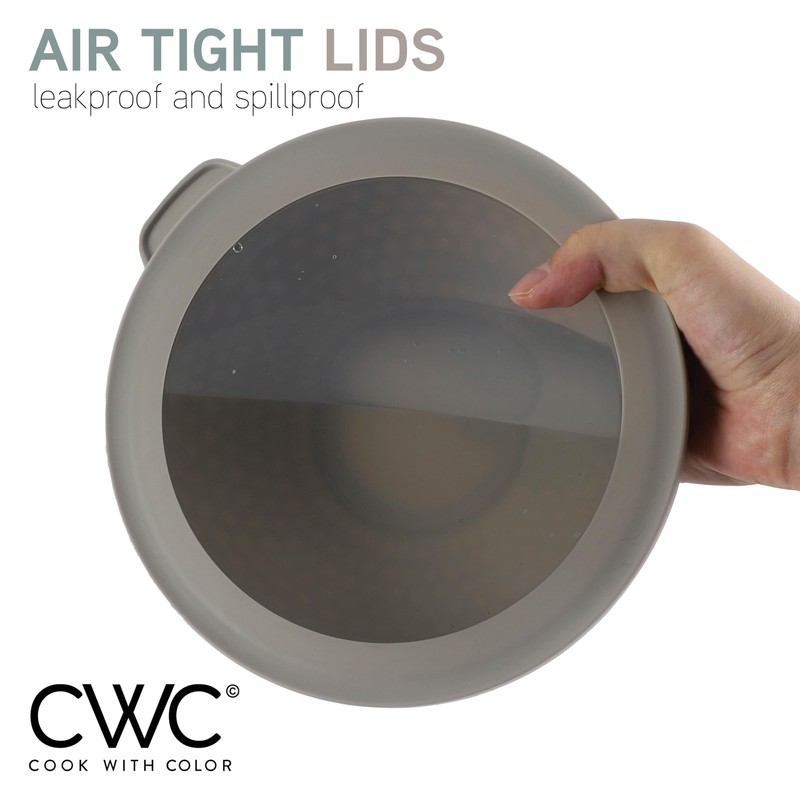 COOK WITH COLOR Mixing Bowls with Lids - 12 Piece