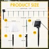 Mushroom Solar Lights for Garden Outdoor 50LED 23FT Solar Powered
