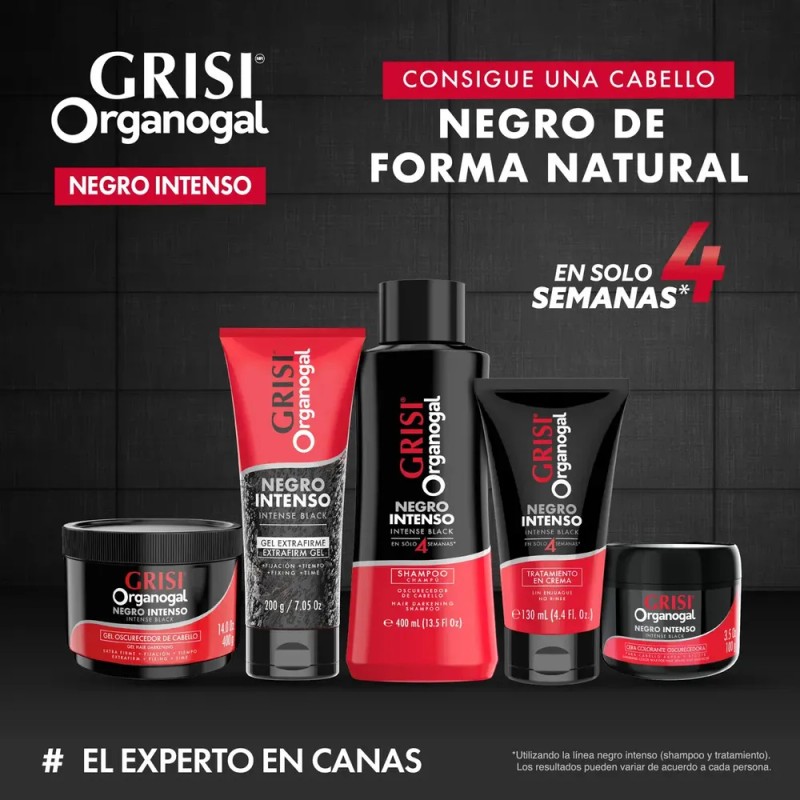 Shampoo Grisi Organogal Negro Intenso 400ml