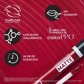 Labial Hidracolor Mate No Transfer Esika Indeleble                                                                                                    