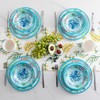 ZAROCRUS Coastal Dinnerware Sets, Ocean Theme Unbreakable Kitchen Plates and
