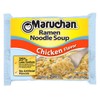 Maruchan Ramen Less Sodium Chicken, Instant Ramen Noodles, Ready to