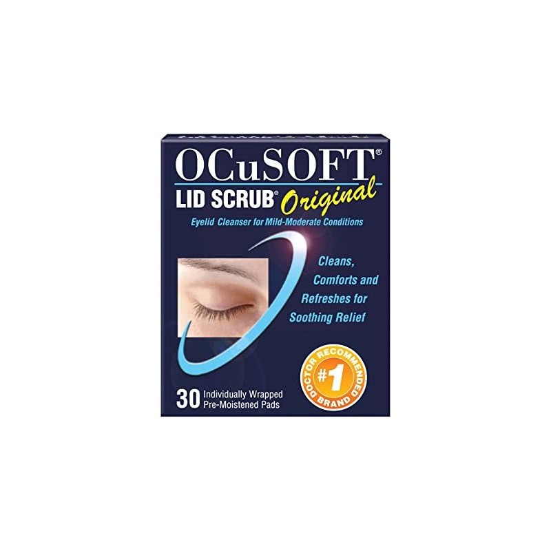 OCuSOFT Lid Scrub Original, Pre-Moistened Pads, 30 Count