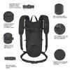 Unigear Tactical Hydration Packs Backpack 1050D with 2.5L Water Bladder,