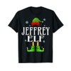 Jeffrey Elf Xmas Funny Men's Family Matching Christmas T-Shirt