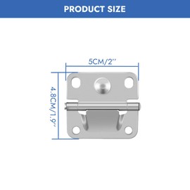 Cooler Stainless Steel Hinge Replacement for Coleman Ice Chest - Compatible with Models 5235, 5250, 5286B, 6262, 6270 - Camping Cooler Accessories Includes 16 Screws (4-Pack)