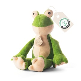 Cute Since 1999 Frog Cuddly Toy Baby from 0 Months - Organic Frog Toy for Boys & Girls - Things & Gift for Newborns - Long-Legged Frog Plush Toy Children - 26 x 10 cm