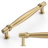 Amerdeco 10 Pack Champagne Bronze Cabinet Pulls 5 Inch(128MM) Hole