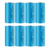 (8 PCS) 16340 Battery CR123A 700mAh Rechargeable Lithium Battery 3.7