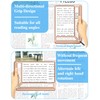 Tobegiga 4X Full Page Magnifying Glass for Reading, Lightweight Rectangular