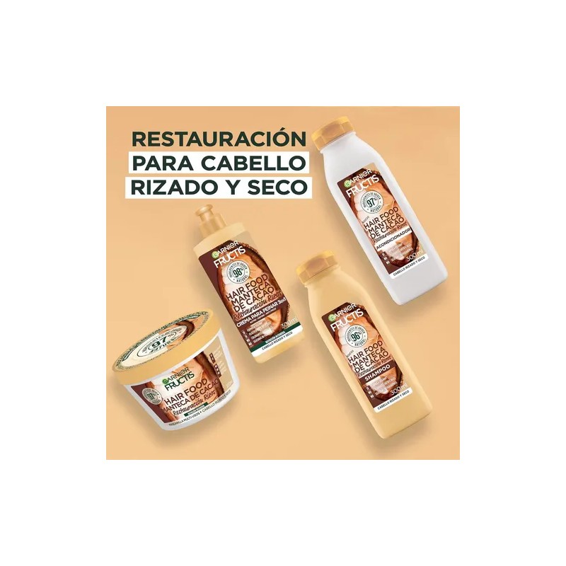 Kit Garnier Fructis Hair Food Cacao Rutina Completa Restaura