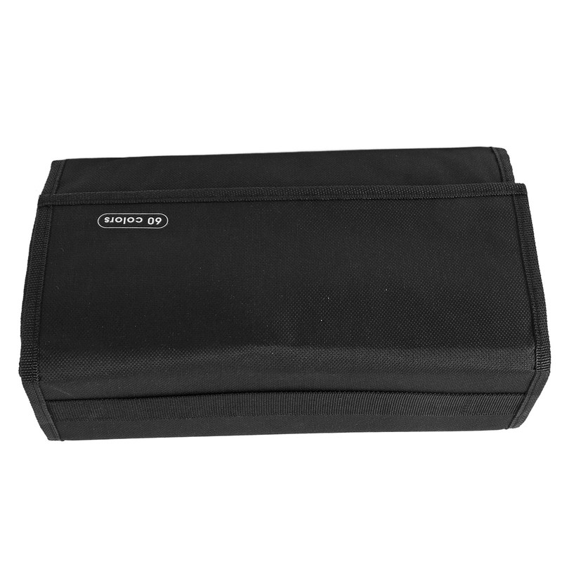 Marker Pen Bag Canvas Multi Layers Large Capacity Portable Pen