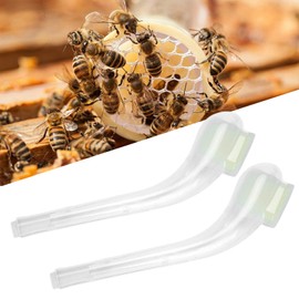 Natudeco 10PCS Queen Bee Catcher Pipe Bee Queen Catch Cage Bee Catching Tube Transparent Bee Catch Cage Beekeeping Tool Swarm Trap for Beekeeping
