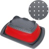 Collapsible Colander, Red Food Strainer Over the Sink Colanders Strainers