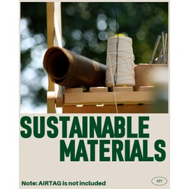 MYSHION Airtag Wallet, Card Holder Mens Wallets with RFID Blocking, Trifold Slim Wallet, Smart Wallet with Coin Pocket, Banknote Compartments, ID Window & Snap Closure, 8 Card Capacity