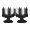 2 Pieces Mini Plastic Comb Wide Tooth Comb Hairdressing Salon