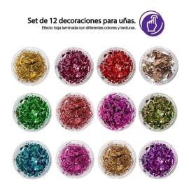 Gadgets VS Decoración De Uñas Efecto Hojas Laminadas Y Texturas