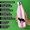 Huuraa Water Bottle Fox Silhouette Gift 500 ml Pink Stainless