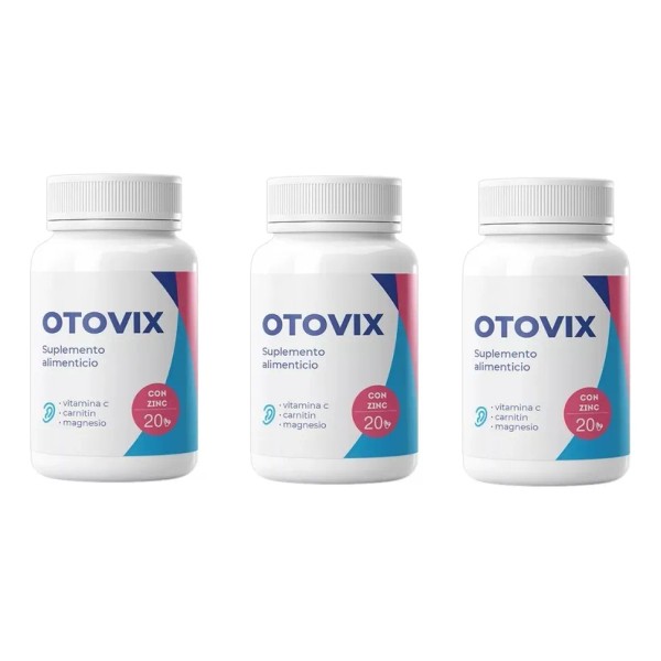 3 Pack Otovix Para El Sistema Auditivo,carnitina 20c Sabor Sin