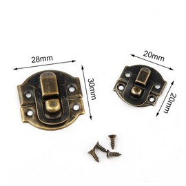 OSALADI 20 Piezas Pequeño Para Caja De Madera Cofre Antiguo Pequeño Gancho Herrajes Para Pestillos De Joyero Pasador Decorativo Cerrojo Mini Herrajes Antiguos Candado Hoja De Hierro Joyas