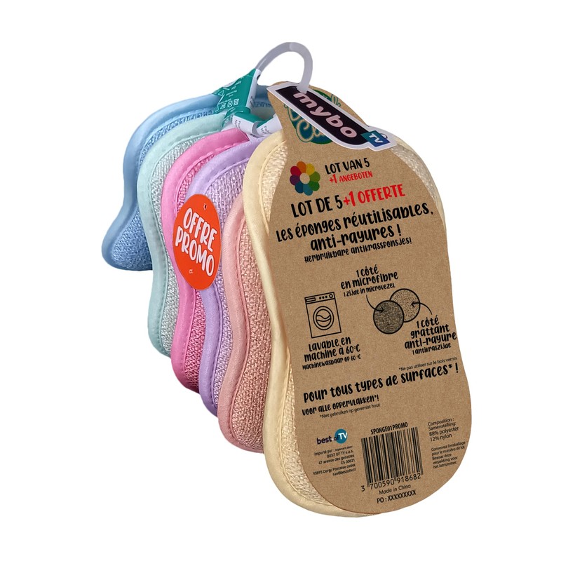 EPONGENIO 5+1 FREE - MYBO TV Sponges Pack of 5