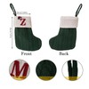 Abandi Monogram Embroidered Christmas Stockings, 7.8 Inches Mini Cable Knitted