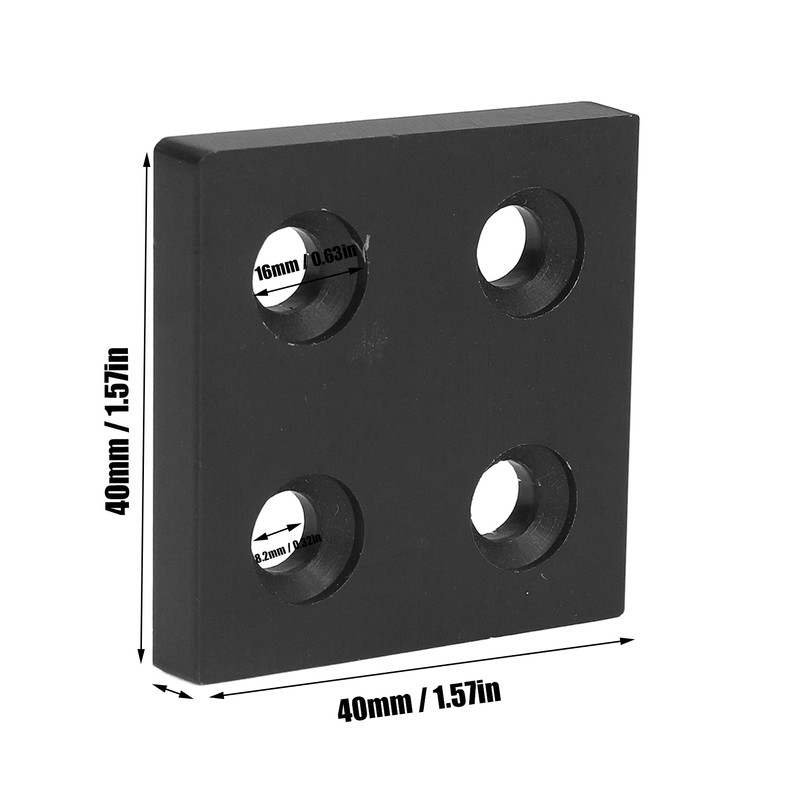 5Pcs Aluminum Profile End Cap Alloy Metal Cover Plate Linear