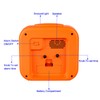 Tinload 5.5" Large Analog Alarm Clock • Silent Non Ticking