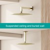 AULEEND Square Rain Shower Head, High Flow Stainless Steel,Work with