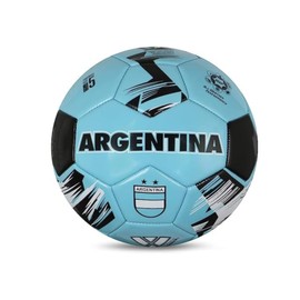 Vizari National Team Soccer Balls | Durable Faux Leather & Rubber, Three Sizes, Nine Countryballs - Elevate Your Play with Iconic Team Representation (3, Argentina Blue)