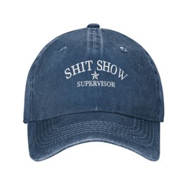 Show Supervisor - Sombrero de béisbol de alta calidad, gorras divertidas para hombres y mujeres, unisex, regalos de ideas, 006.azul marino, Talla única