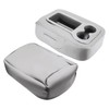 FZJDSD Light Gray Jump Seat Armrest Center Console Cover with
