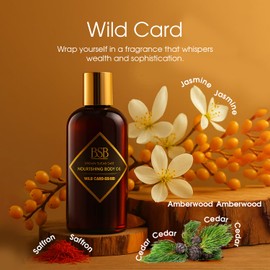 Brown Sugar Babe Wild Card Body Oil, Nourishing Oil for Women with Jasmine Perfume Oil and Cedar, Scented Skin Care, Paraben Free, Body-Oil Perfume, Phthalates Free, Made in USA