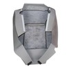 Priprilod Gray Cloth Driver Side Bottom Replacement Seat Cover Compatible