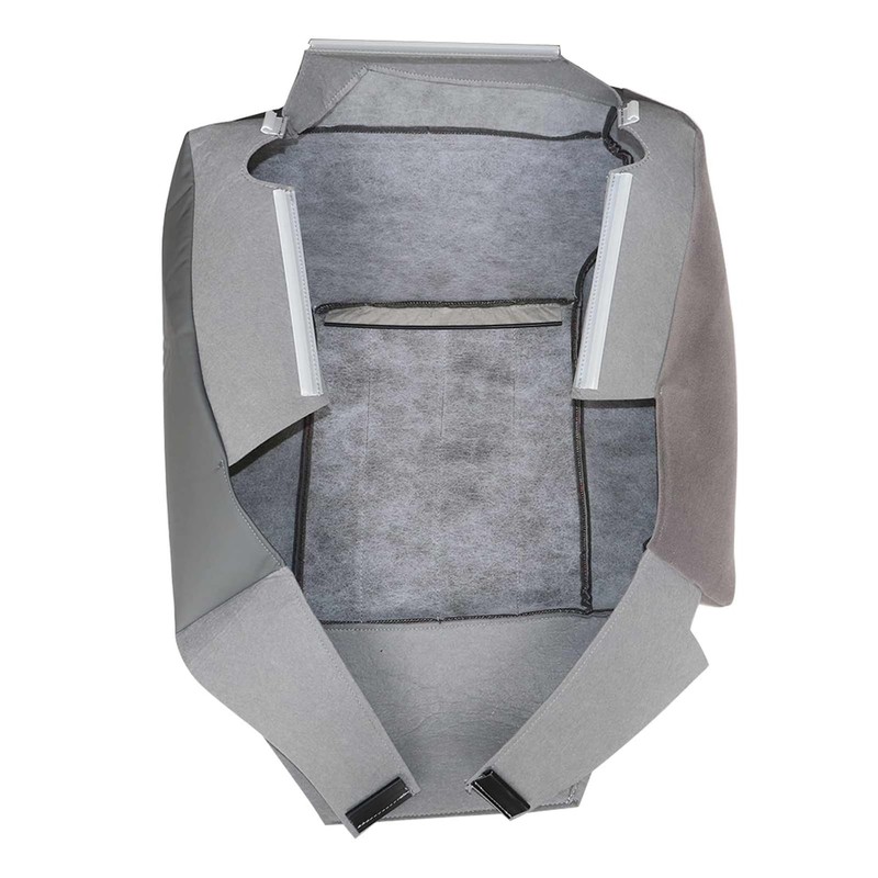 Priprilod Gray Cloth Driver Side Bottom Replacement Seat Cover Compatible