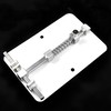 Adjustable PCB Holder - White Metal Workbench Clamp for Electronics