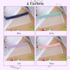Pack of 4 20.5 x 10 cm Transparent Pencil Case